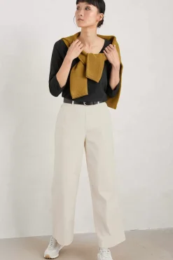 Women Seasalt Cornwall Alighting 3/4 Sleeve V-Neck Jersey Top