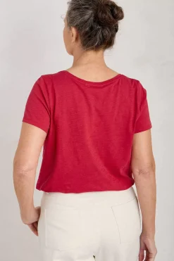 Women Seasalt Cornwall Appletree Keyhole Detail T-Shirt (Gots)