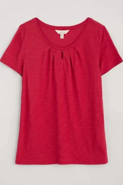 Women Seasalt Cornwall Appletree Keyhole Detail T-Shirt (Gots)