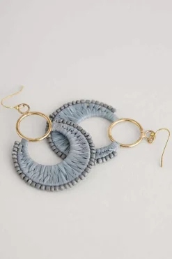 Women Seasalt Cornwall Arum Beaded Drop Earrings