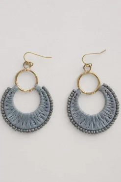 Women Seasalt Cornwall Arum Beaded Drop Earrings