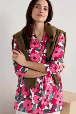 Women Seasalt Cornwall Aventurier Printed Cotton Tunic (Gots)