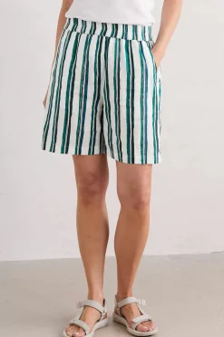 Women Seasalt Cornwall Aviso Printed Linen Shorts