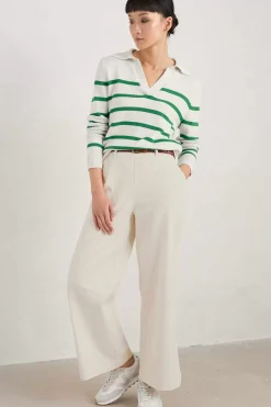 Women Seasalt Cornwall Barbizan Long Sleeve Collared Jumper