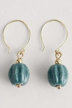 Women Seasalt Cornwall Barley Ceramic Bead Earrings