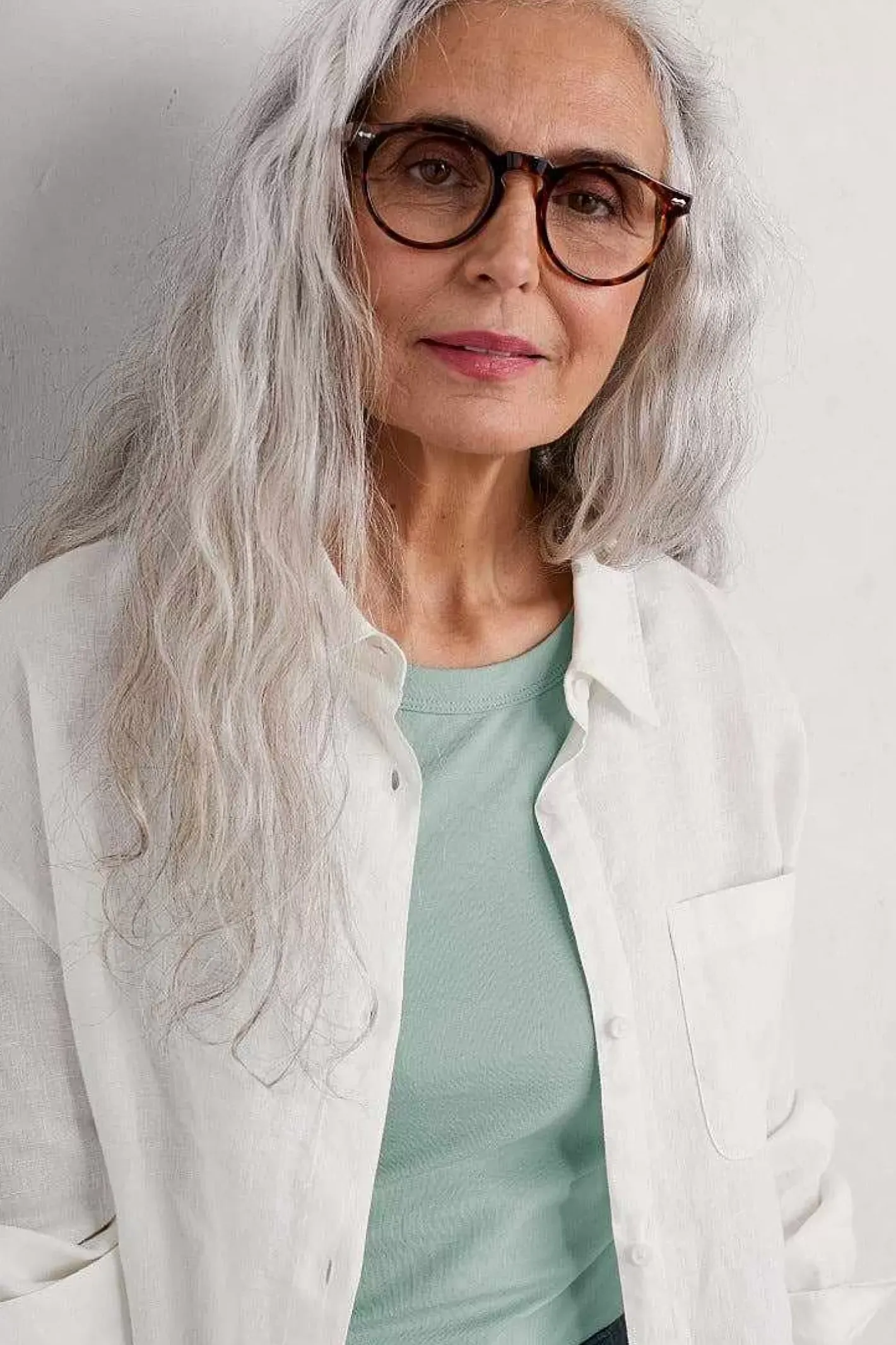 Women Seasalt Cornwall Beach Road Longline Linen Shirt