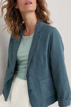 Women Seasalt Cornwall Blinker Linen Blazer
