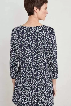 Women Seasalt Cornwall Busy Lizzy 3/4 Sleeve Slub Jersey Tunic