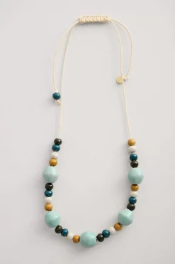 Women Seasalt Cornwall Canna Ceramic Bead Necklace