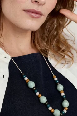Women Seasalt Cornwall Canna Ceramic Bead Necklace