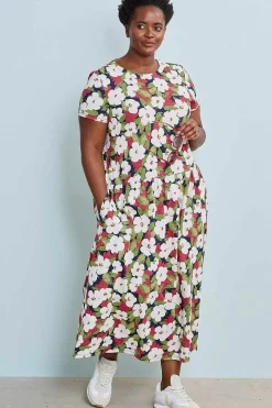 Women Seasalt Cornwall Cladonia Short Sleeve Jersey Dress