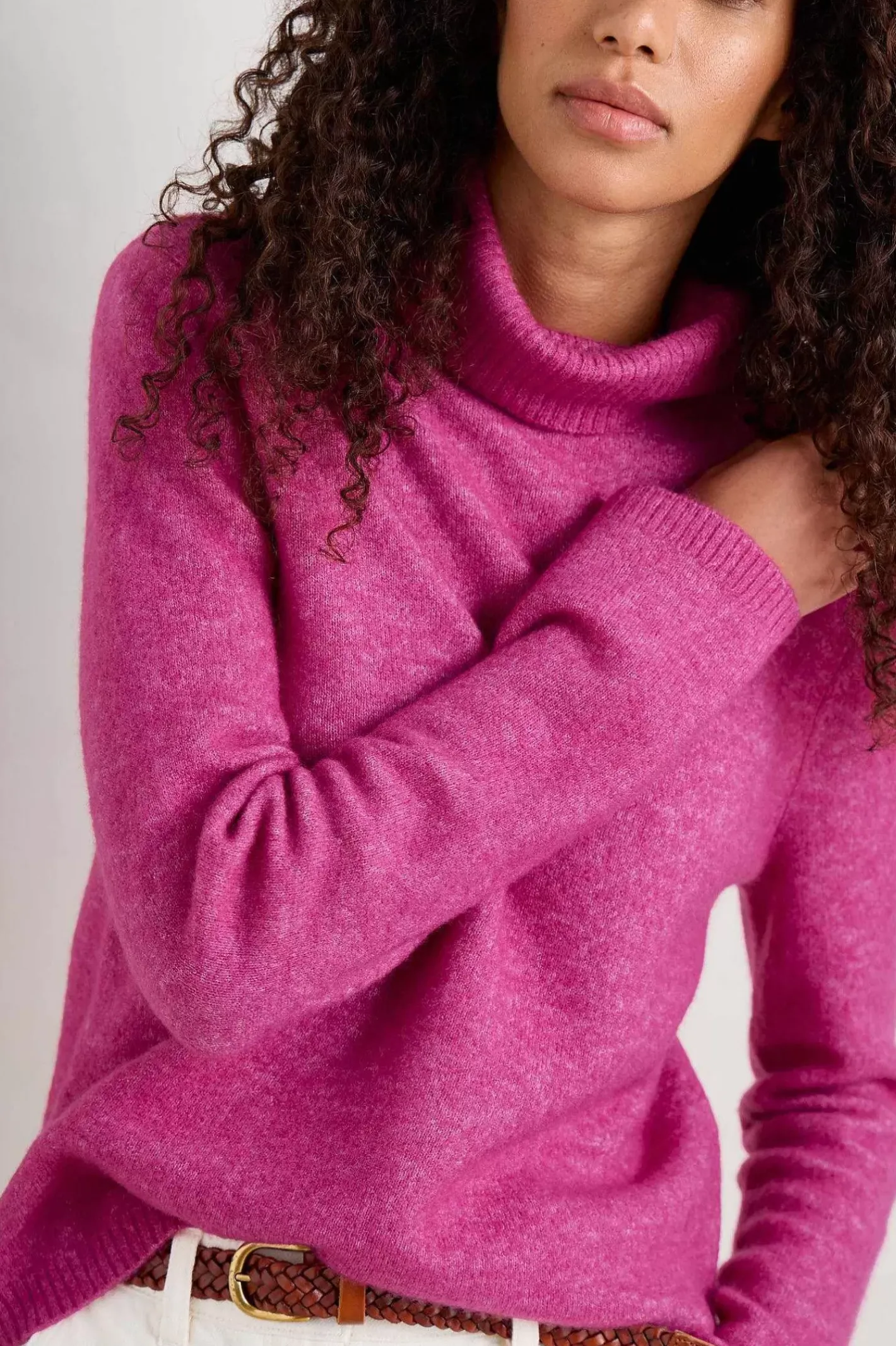 Women Seasalt Cornwall Cloud Chasing Roll Neck Jumper