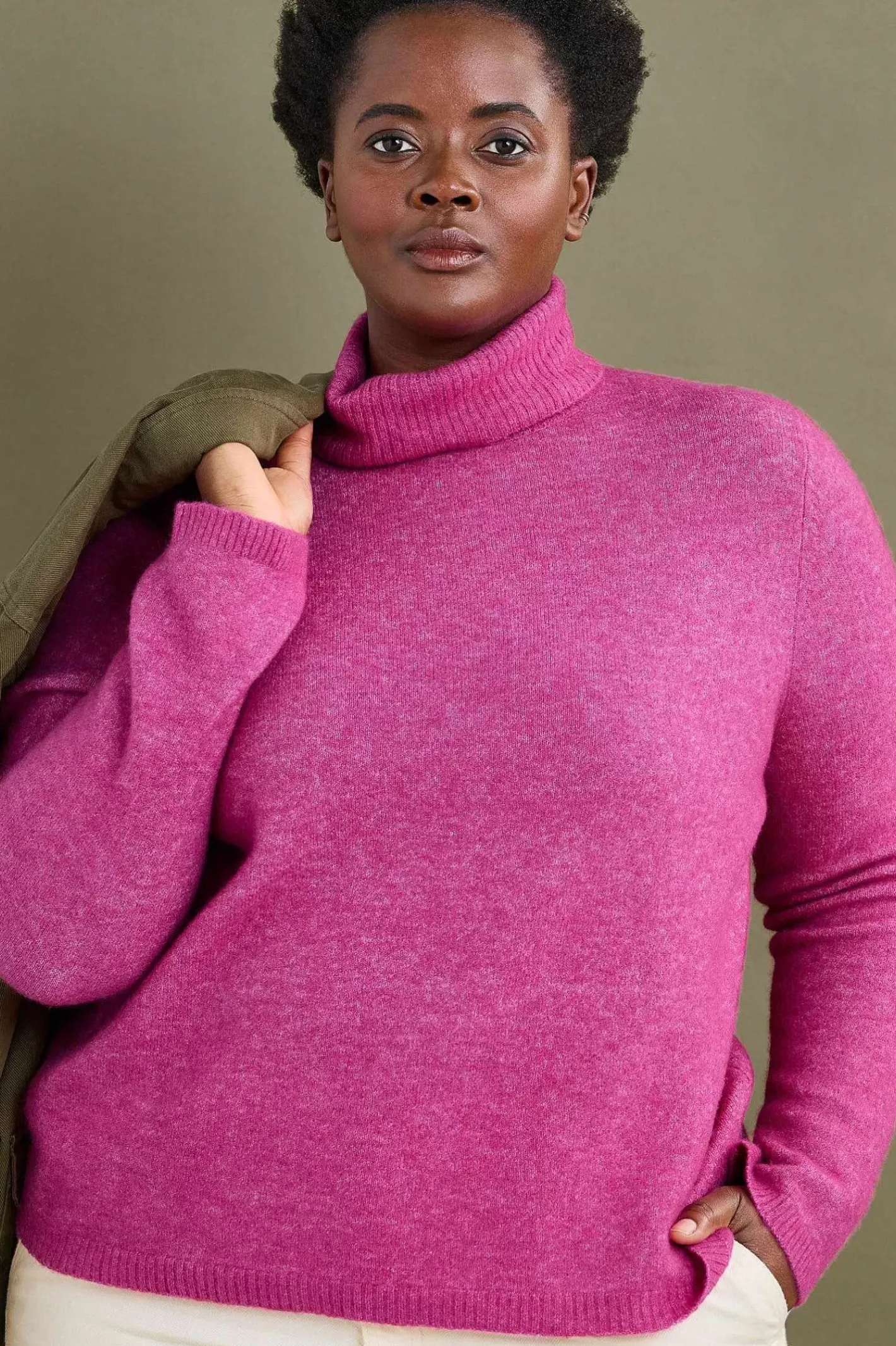 Women Seasalt Cornwall Cloud Chasing Roll Neck Jumper
