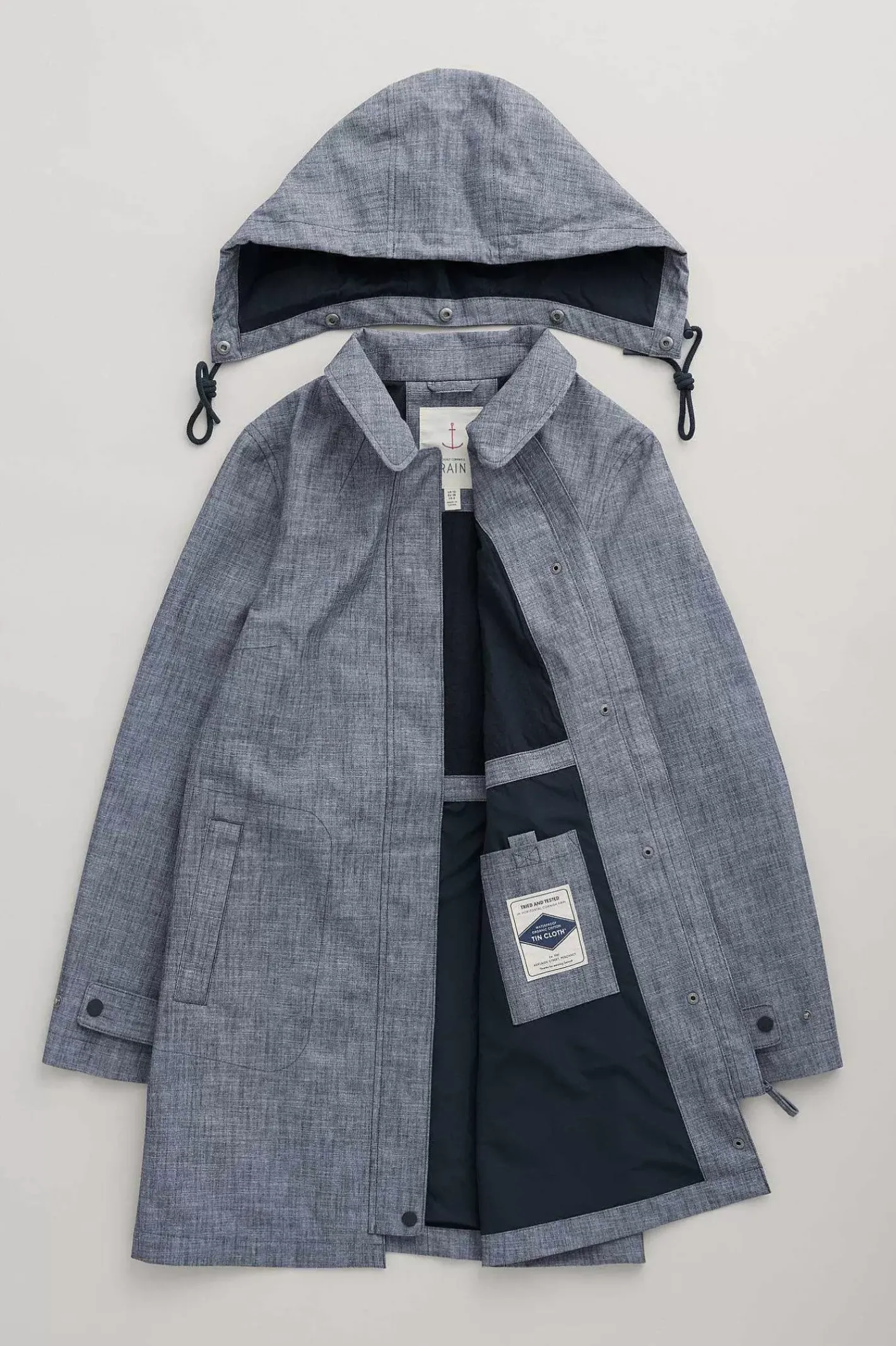 Women Seasalt Cornwall Cloudburst Waterproof Mac