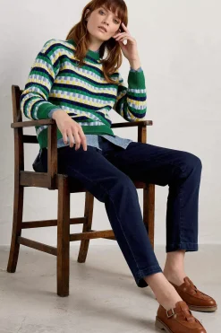 Women Seasalt Cornwall Clover Bed Lambswool Blend Jumper