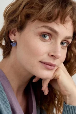 Women Seasalt Cornwall Corsage Flower Bead Earrings