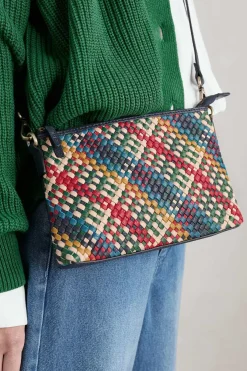 Women Seasalt Cornwall Crenvor Woven Leather Cross Body Bag