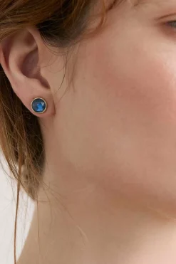 Women Seasalt Cornwall Dot Moth Stud Earrings