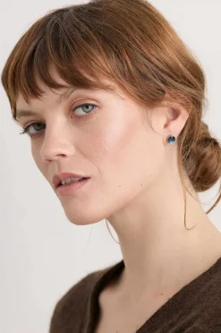 Women Seasalt Cornwall Dot Moth Stud Earrings