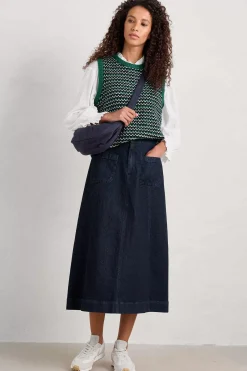 Women Seasalt Cornwall Dusk Journey Skirt