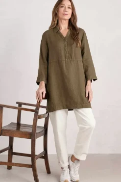 Women Seasalt Cornwall Early Sun Linen Tunic