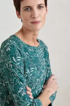 Women Seasalt Cornwall Easel 3/4 Sleeve Top