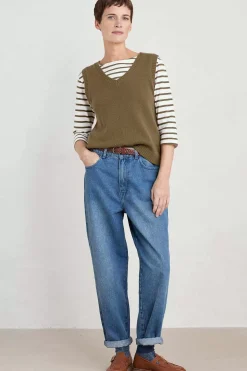 Women Seasalt Cornwall East View V-Neck Knitted Vest
