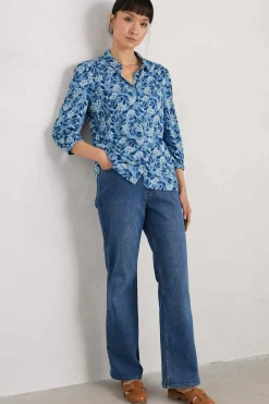 Women Seasalt Cornwall Embrace 3/4 Sleeve Jersey Shirt