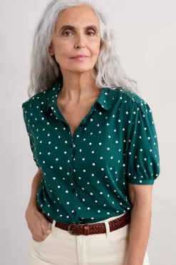 Women Seasalt Cornwall Embrace Short Sleeve Shirt