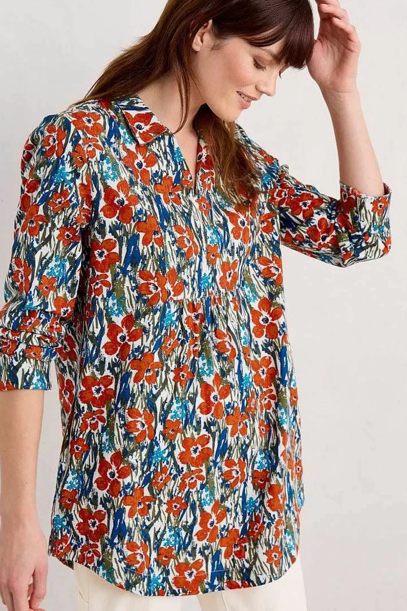Women Seasalt Cornwall Fal Water Printed Tunic