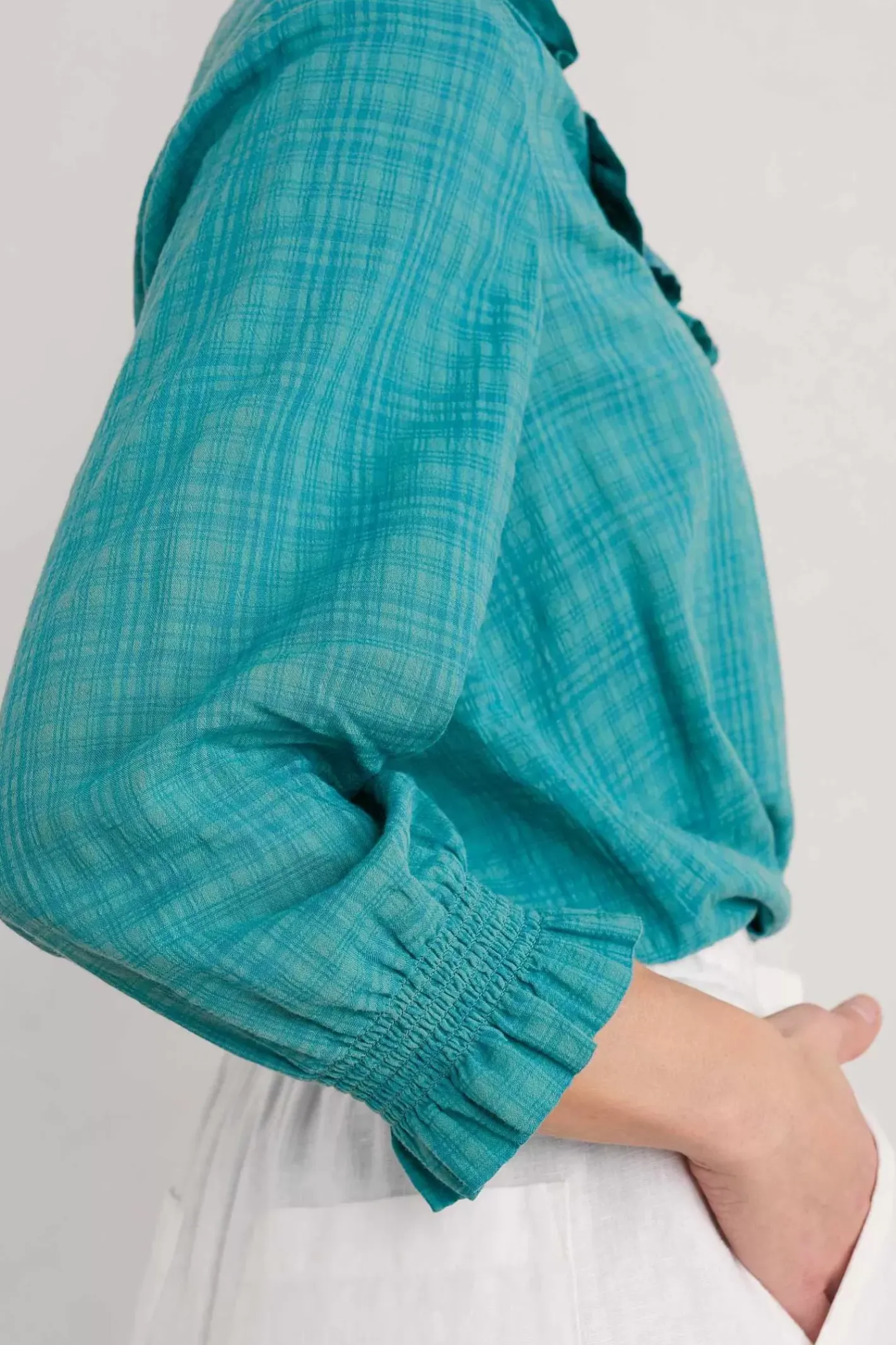 Women Seasalt Cornwall Feather Star Checked Top