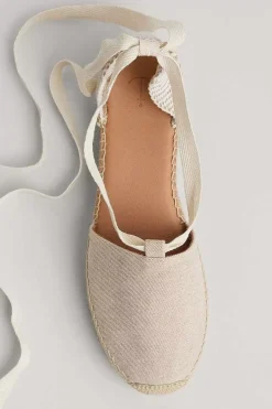 Women Seasalt Cornwall Fern Path Ankle Tie Cotton Espadrilles