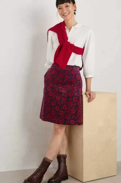 Women Seasalt Cornwall Ferry Crossing Needlecord Skirt