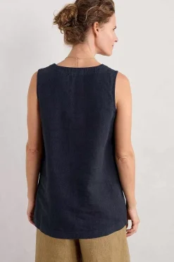 Women Seasalt Cornwall Foredune Linen Vest