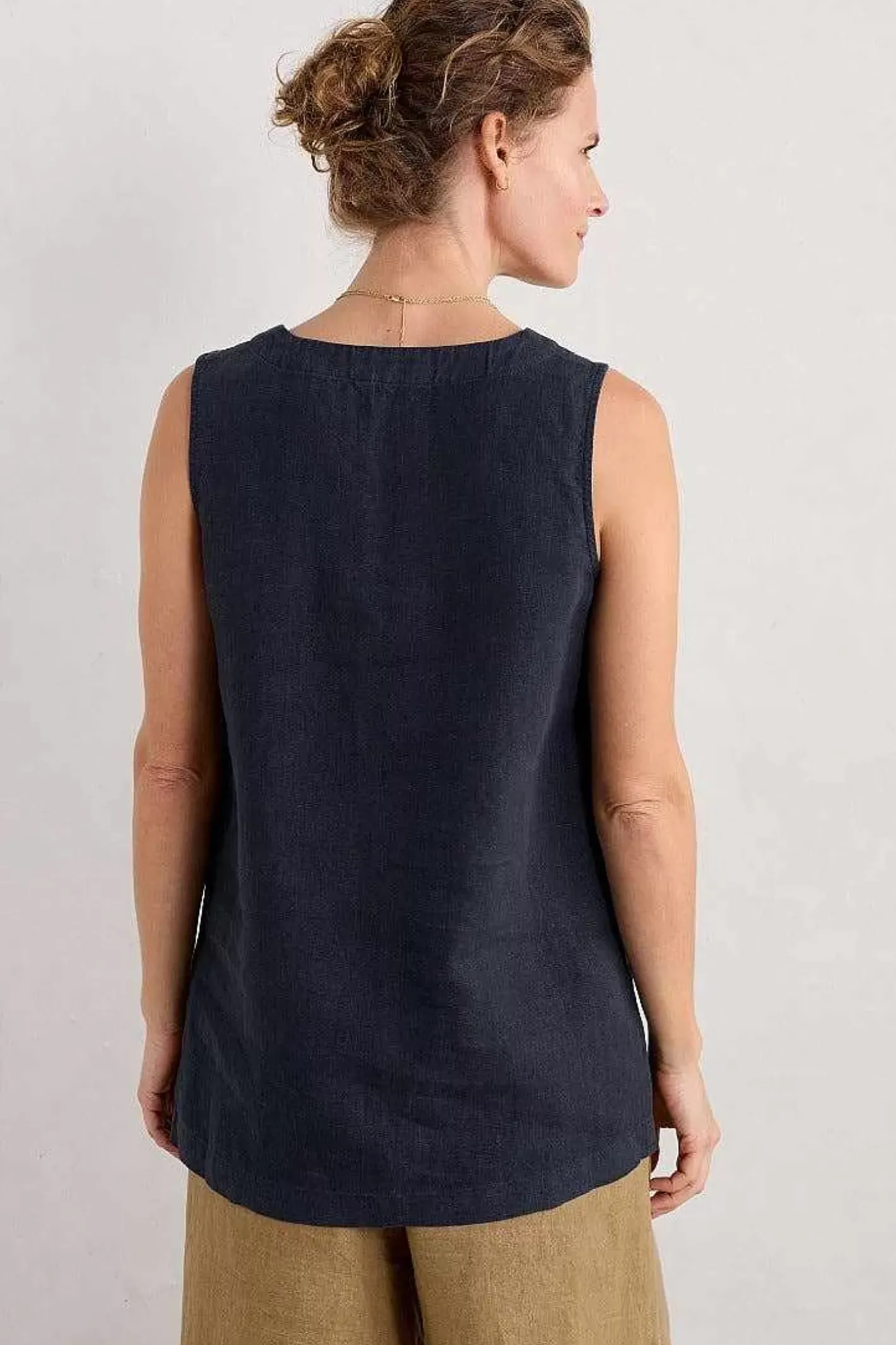 Women Seasalt Cornwall Foredune Linen Vest