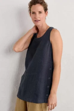 Women Seasalt Cornwall Foredune Linen Vest