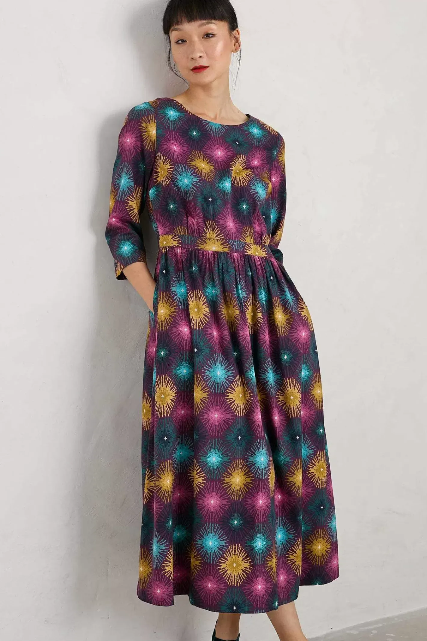 Women Seasalt Cornwall Forestry Midi Dress
