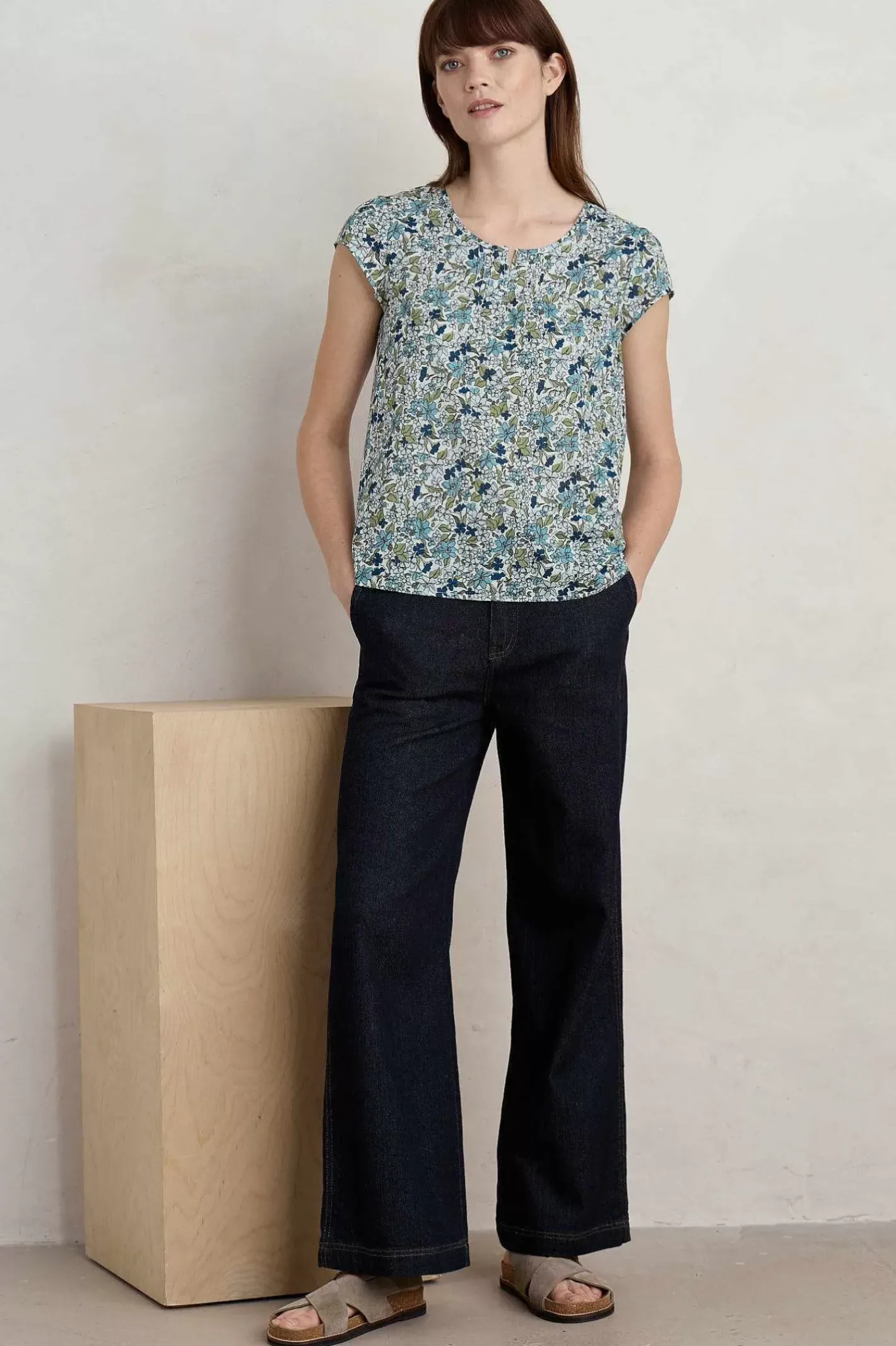 Women Seasalt Cornwall Garden Gate Cotton Top