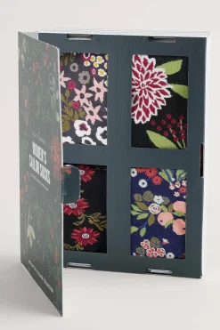 Women Seasalt Cornwall Gift Box Of 4 Women's Sailor Socks