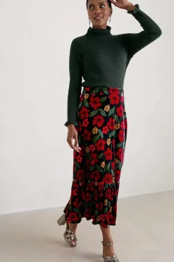 Women Seasalt Cornwall Glass Stem Sparkly Roll Neck Jumper