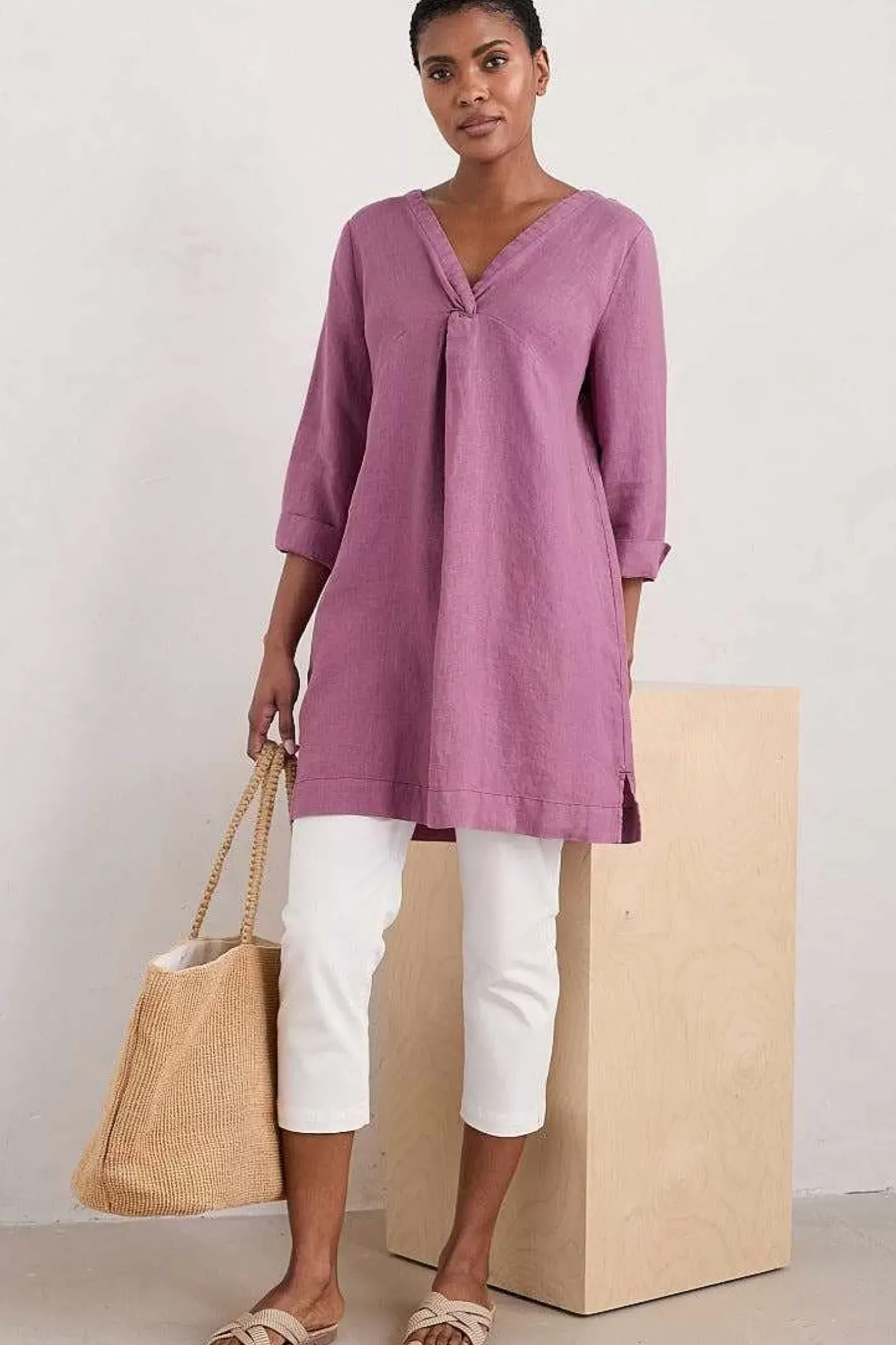 Women Seasalt Cornwall Golitha Falls Linen Tunic