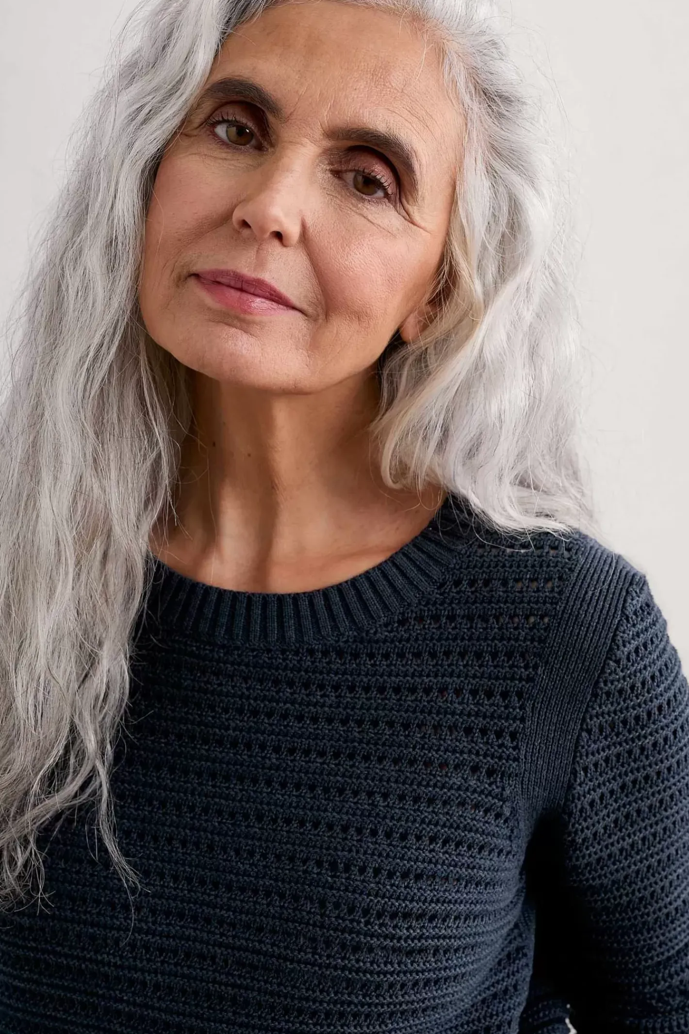 Women Seasalt Cornwall Gull Rock Pointelle Knit Jumper (Gots)