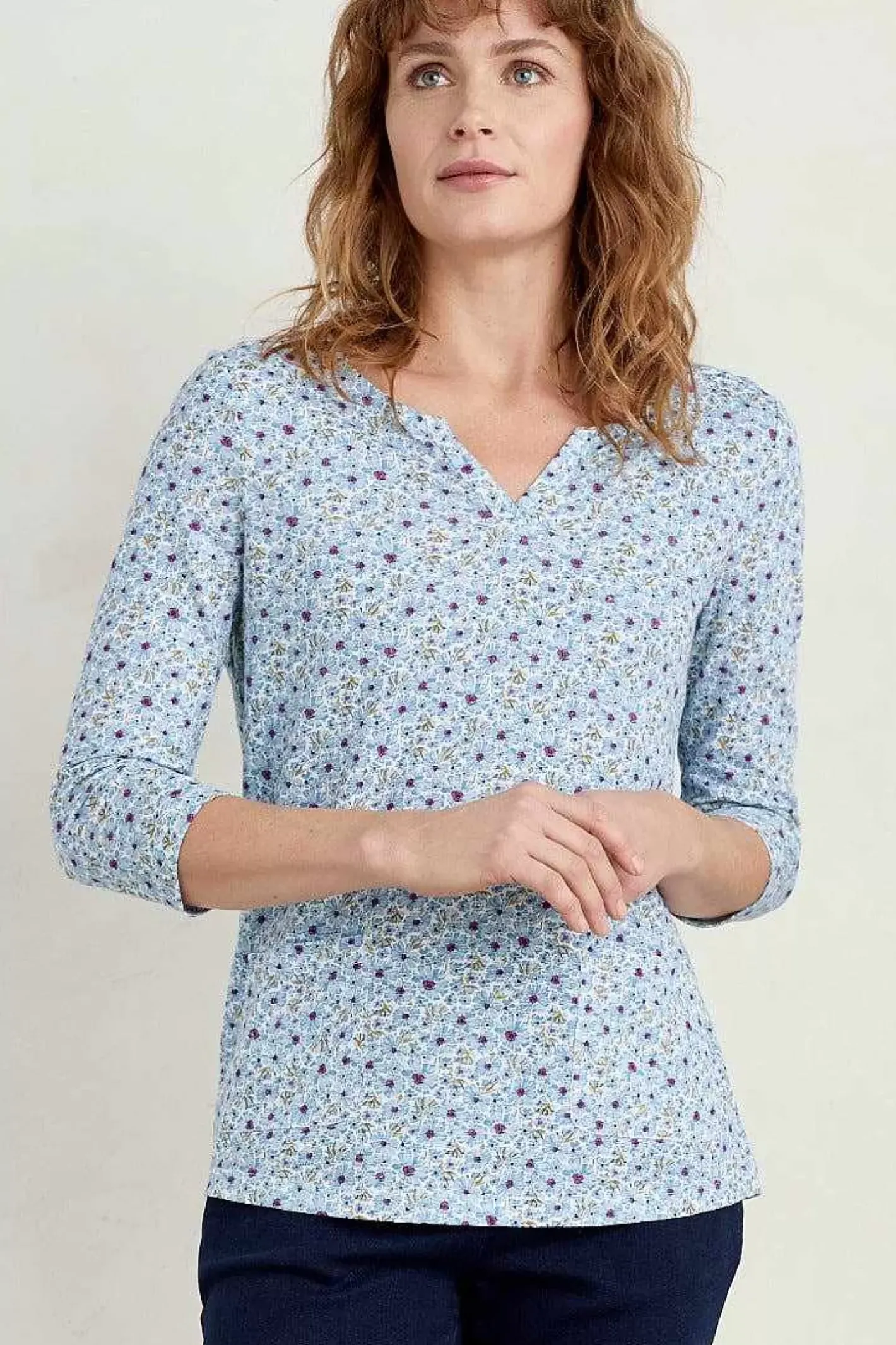 Women Seasalt Cornwall Gypsophilia Notch Neck Top