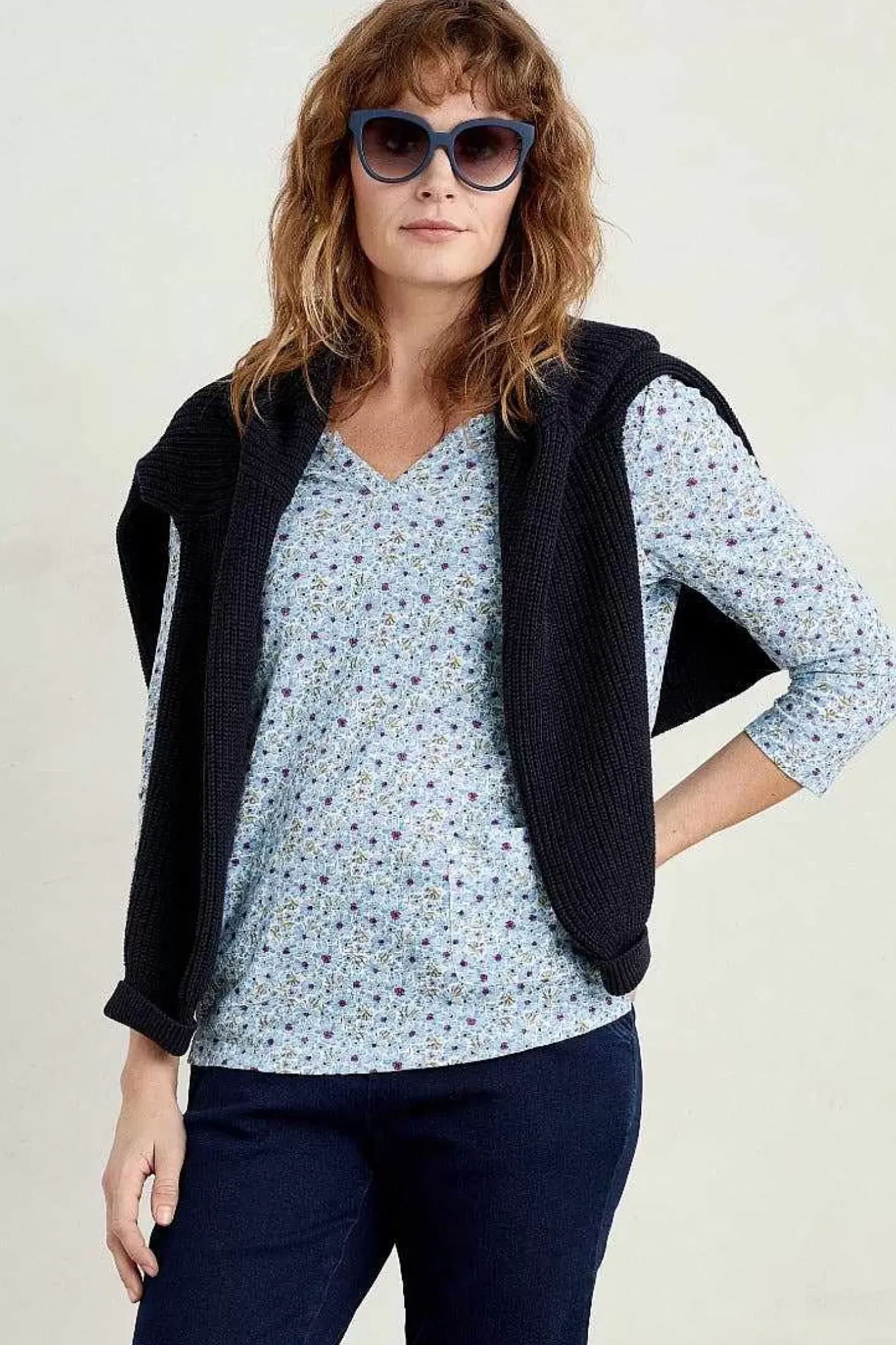 Women Seasalt Cornwall Gypsophilia Notch Neck Top