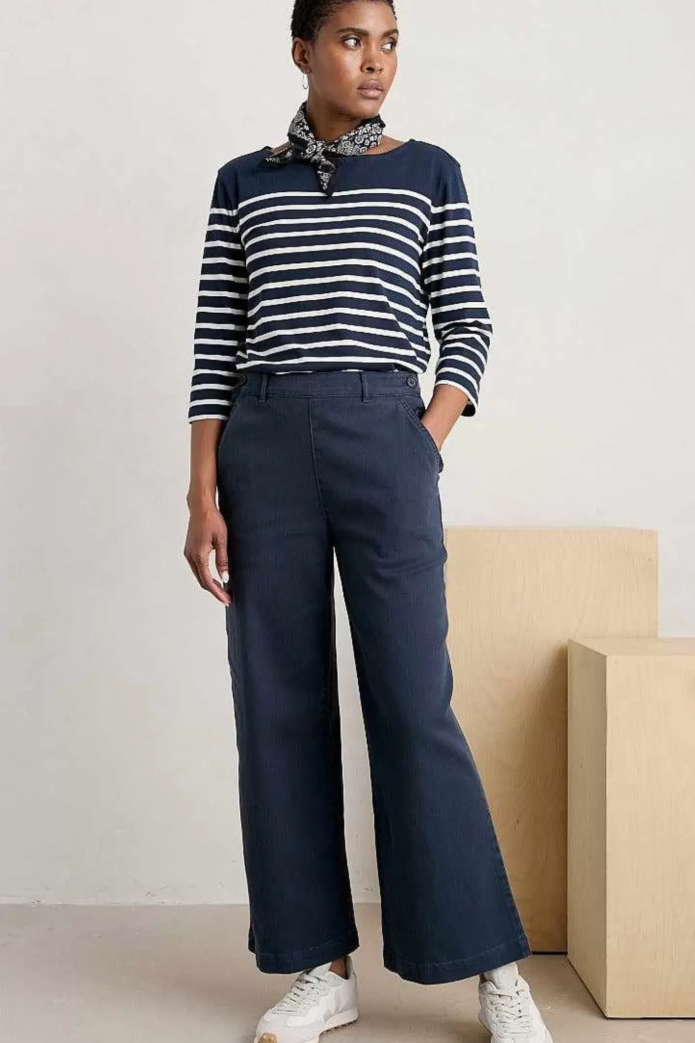 Women Seasalt Cornwall Hannafore Wide Leg Trousers