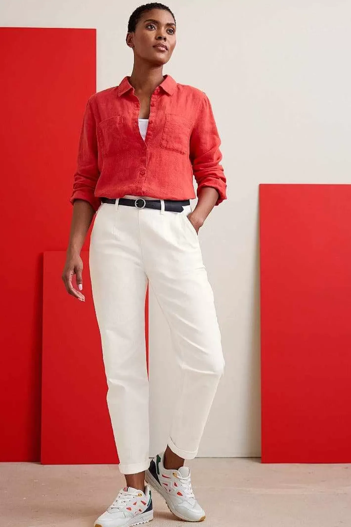 Women Seasalt Cornwall Hazel Branch Linen Shirt