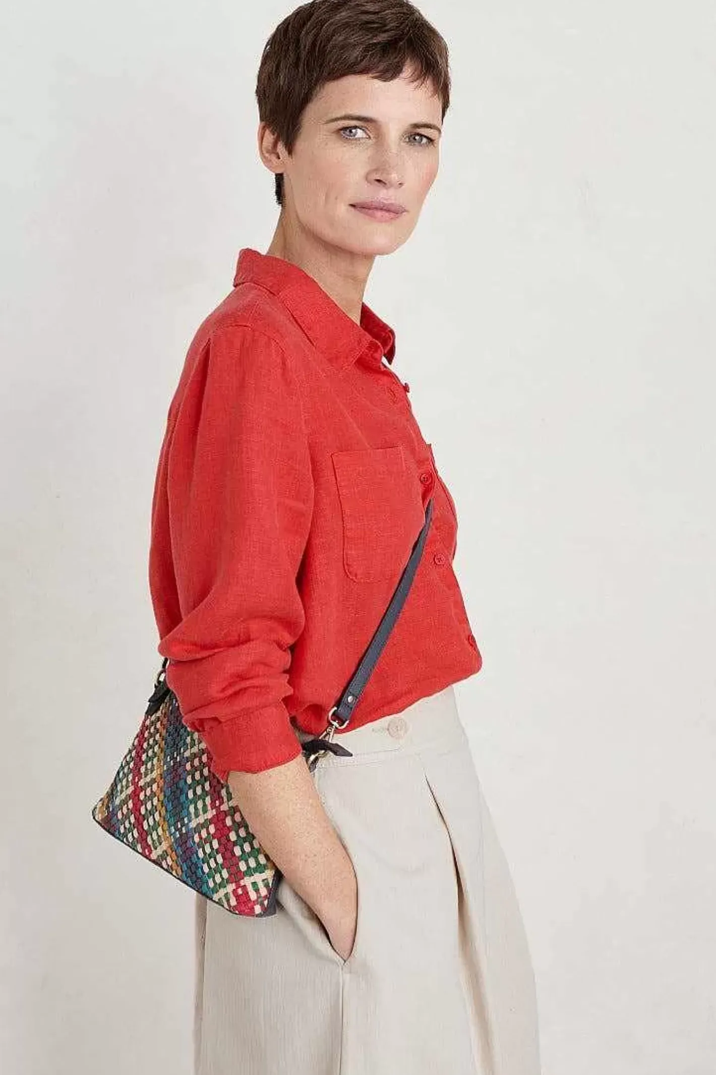 Women Seasalt Cornwall Hazel Branch Linen Shirt