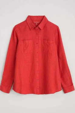 Women Seasalt Cornwall Hazel Branch Linen Shirt