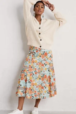 Women Seasalt Cornwall Heather Drifts Midi Skirt
