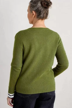 Women Seasalt Cornwall Hendra Lane V-Neck Jumper